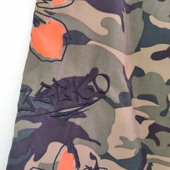 Gecko Hawaii Camo Beach Cargo Shorts  Swim Surf Trunks    Size 36 - Picture 9 of 11